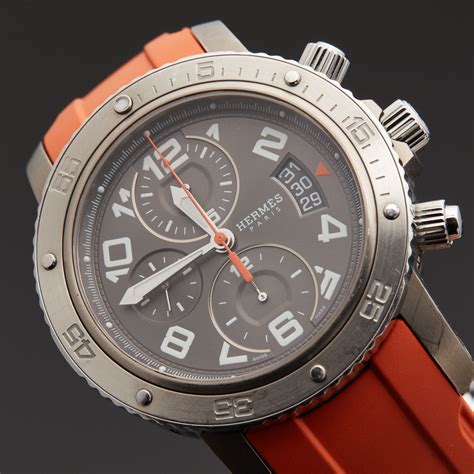 hermes clipper chronograph watch.